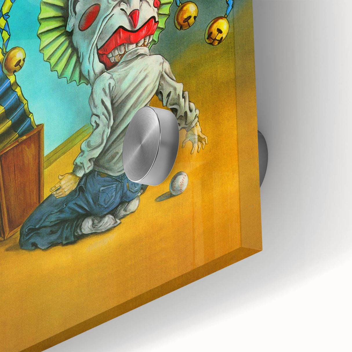 Vintage Cemetery Dance Cover Art – Clown Horror Retro Print