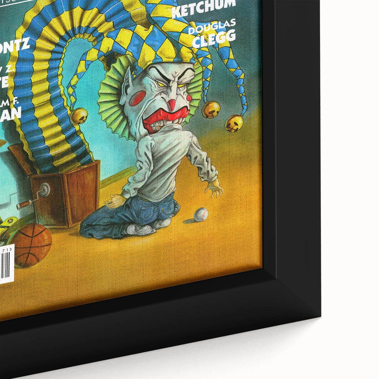 Vintage Cemetery Dance Cover Art – Clown Horror Retro Print