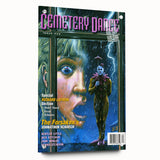 Vintage Cemetery Dance Cover Art – Clown in the Rain Retro Print