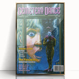 Vintage Cemetery Dance Cover Art – Clown in the Rain Retro Print