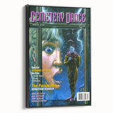Vintage Cemetery Dance Cover Art – Clown in the Rain Retro Print