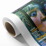 Vintage Cemetery Dance Cover Art – Clown in the Rain Retro Print