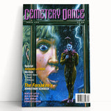 Vintage Cemetery Dance Cover Art – Clown in the Rain Retro Print