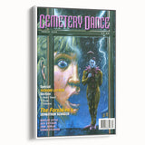 Vintage Cemetery Dance Cover Art – Clown in the Rain Retro Print