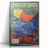 Vintage Cemetery Dance Cover Art – Halloween Pumpkin Retro Print