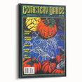 Vintage Cemetery Dance Cover Art – Halloween Pumpkin Retro Print