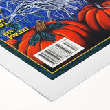 Vintage Cemetery Dance Cover Art – Halloween Pumpkin Retro Print