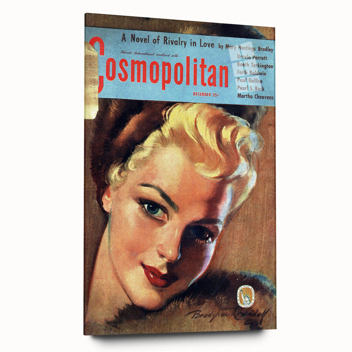 Vintage Cosmopolitan Magazine Cover Art – December 1955