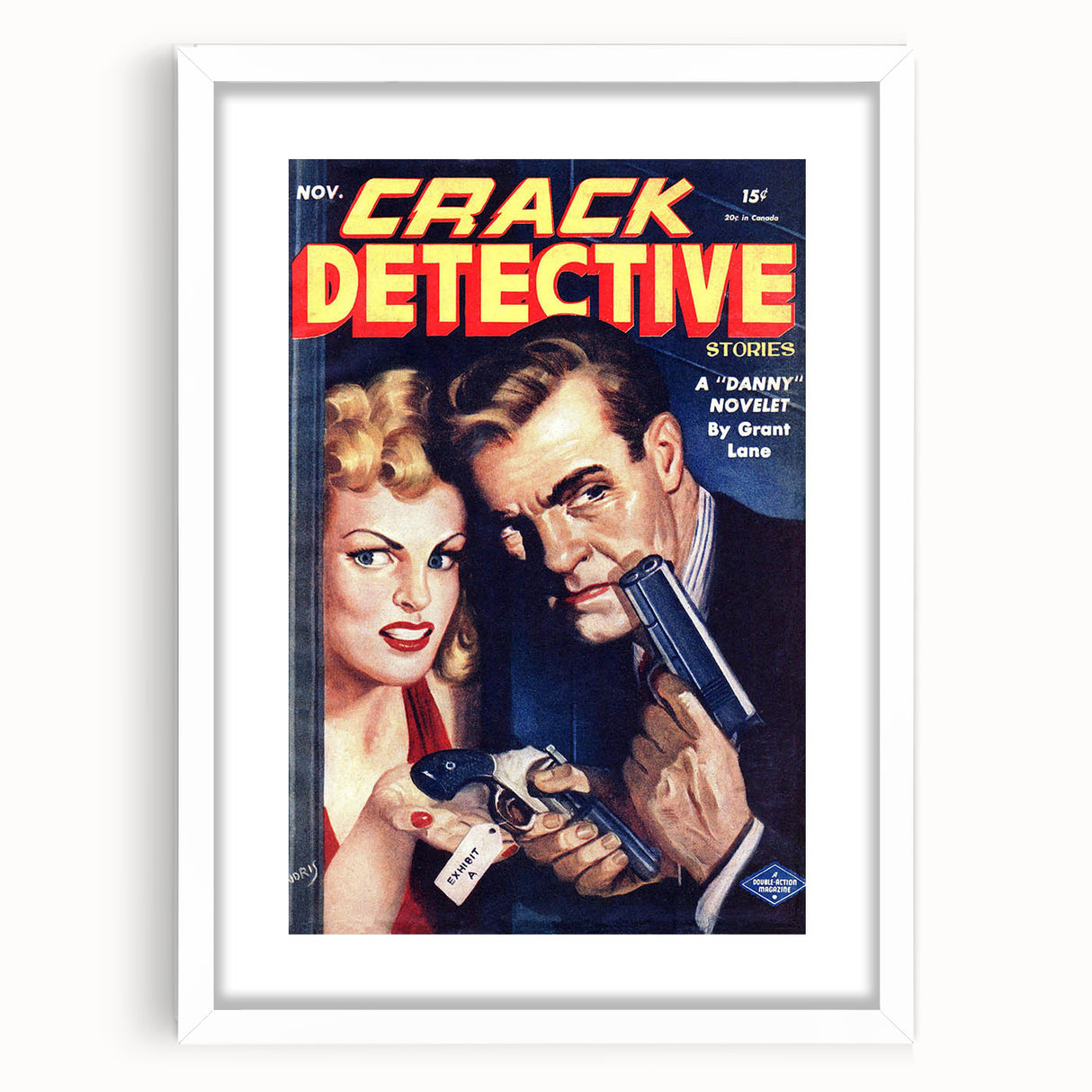 Vintage Crack Detective Magazine Cover Art – November Issue