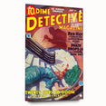 Dime Detective Magazine Cover Art – Classic Retro Detective Wall Decor