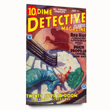 Dime Detective Magazine Cover Art – Classic Retro Detective Wall Decor