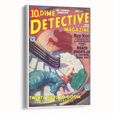 Dime Detective Magazine Cover Art – Classic Retro Detective Wall Decor