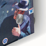 Dime Detective Magazine Cover Art – Retro Crime Scene Wall Decor