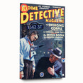 Dime Detective Magazine Cover Art – Retro Crime Scene Wall Decor