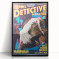 Dime Detective Magazine Cover Art – Retro Murder Mystery Wall Decor