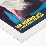 Dime Detective Magazine Cover Art – Retro Murder Mystery Wall Decor