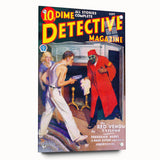 Dime Detective Magazine Cover Art – Retro Crime Mystery Wall Decor