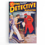 Dime Detective Magazine Cover Art – Retro Crime Mystery Wall Decor