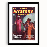 Dime Mystery Magazine Cover Art – Retro Horror Mystery Wall Decor