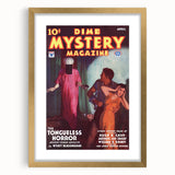 Dime Mystery Magazine Cover Art – Retro Horror Mystery Wall Decor