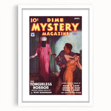 Dime Mystery Magazine Cover Art – Retro Horror Mystery Wall Decor