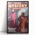 Dime Mystery Magazine Cover Art – Retro Horror Mystery Wall Decor