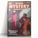 Dime Mystery Magazine Cover Art – Retro Horror Mystery Wall Decor