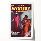 Dime Mystery Magazine Cover Art – Retro Horror Mystery Wall Decor