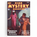 Dime Mystery Magazine Cover Art – Retro Horror Mystery Wall Decor