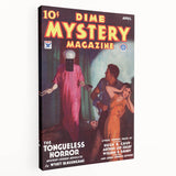Dime Mystery Magazine Cover Art – Retro Horror Mystery Wall Decor