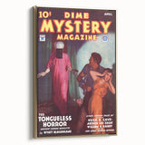 Dime Mystery Magazine Cover Art – Retro Horror Mystery Wall Decor