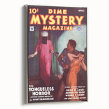Dime Mystery Magazine Cover Art – Retro Horror Mystery Wall Decor