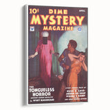 Dime Mystery Magazine Cover Art – Retro Horror Mystery Wall Decor