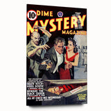 Vintage Magazine Cover Art - Dime Mystery Magazine Retro Print