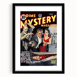 Vintage Magazine Cover Art - Dime Mystery Magazine Retro Print