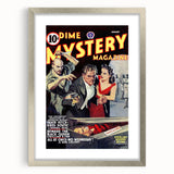 Vintage Magazine Cover Art - Dime Mystery Magazine Retro Print