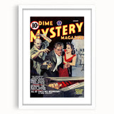 Vintage Magazine Cover Art - Dime Mystery Magazine Retro Print