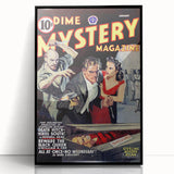 Vintage Magazine Cover Art - Dime Mystery Magazine Retro Print
