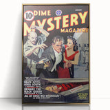 Vintage Magazine Cover Art - Dime Mystery Magazine Retro Print