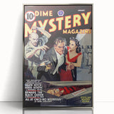 Vintage Magazine Cover Art - Dime Mystery Magazine Retro Print