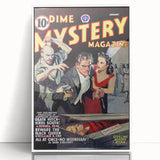 Vintage Magazine Cover Art - Dime Mystery Magazine Retro Print