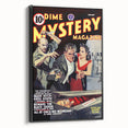 Vintage Magazine Cover Art - Dime Mystery Magazine Retro Print