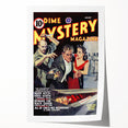 Vintage Magazine Cover Art - Dime Mystery Magazine Retro Print