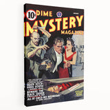 Vintage Magazine Cover Art - Dime Mystery Magazine Retro Print