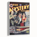 Vintage Magazine Cover Art - Dime Mystery Magazine Retro Print