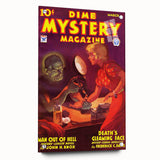 Vintage Magazine Cover Art - Dime Mystery Magazine Retro Print