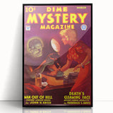 Vintage Magazine Cover Art - Dime Mystery Magazine Retro Print