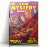 Vintage Magazine Cover Art - Dime Mystery Magazine Retro Print