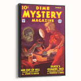 Vintage Magazine Cover Art - Dime Mystery Magazine Retro Print
