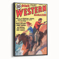 Vintage Magazine Cover Art - Dime Western Magazine Retro Print